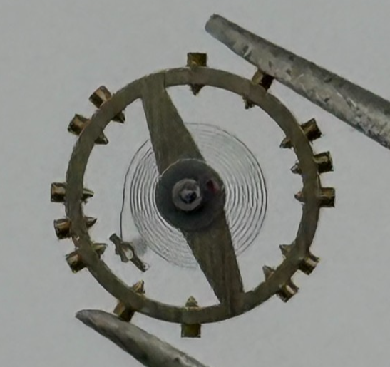 FHF 159 Balance Wheel Complete And Spring 3-10''' 190 M Watch Movement Parts NOS