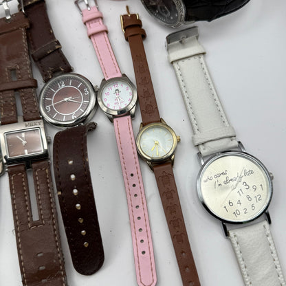 Bundle Of 15 Quartz Watches Job Lot Modern / Vintage Untested Parts / Repair