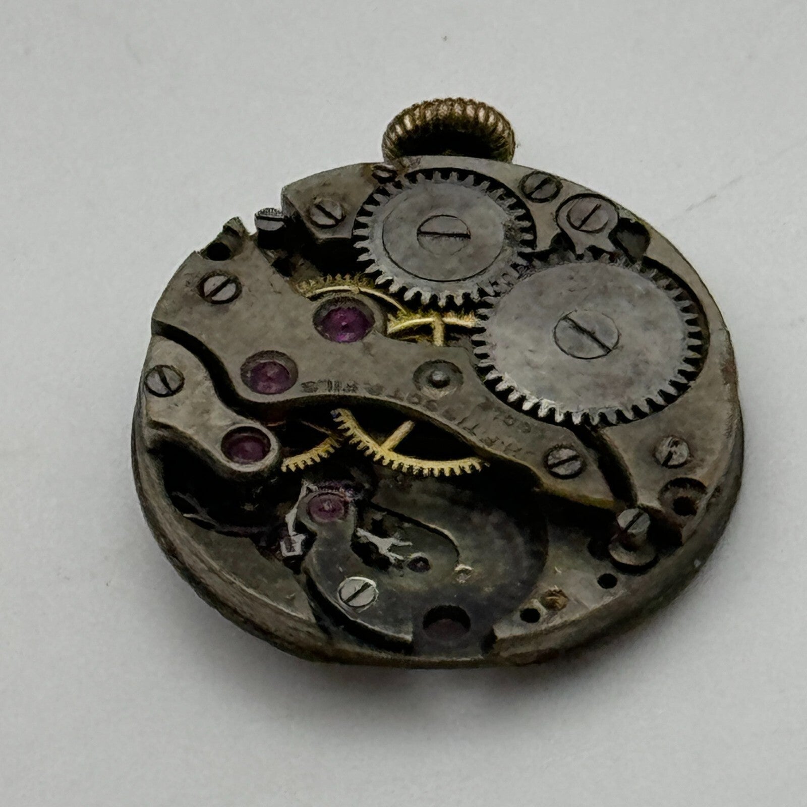 19.7mm C.H.F Tissot & Fils Locle Rare Early Manual Wind Watch Movement PARTS