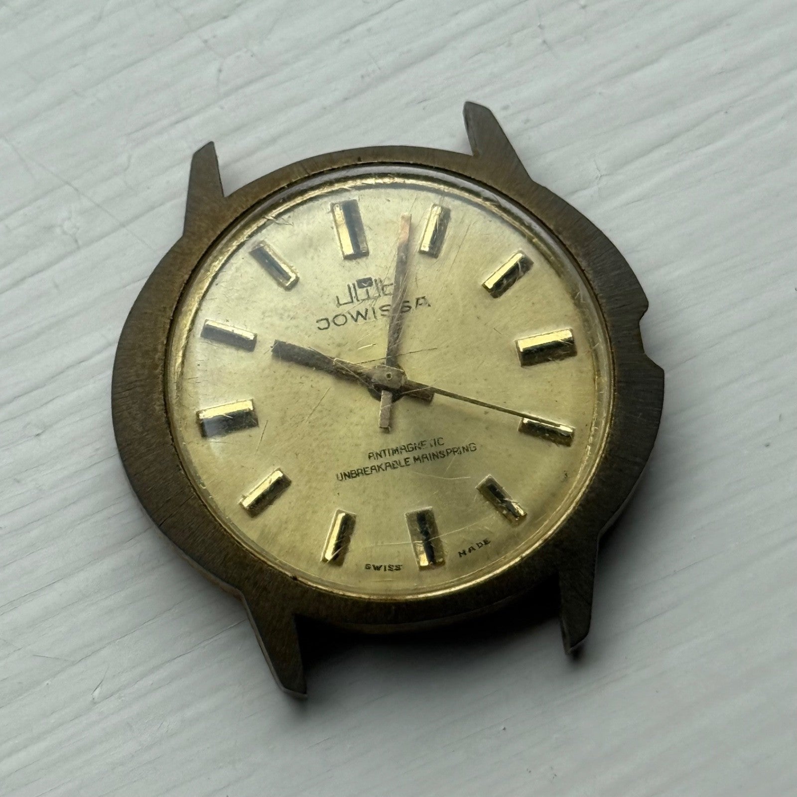 38mm Jowissa Watch Co Unbreakable Spring Vintage Manual Wind Watch PARTS REPAIR