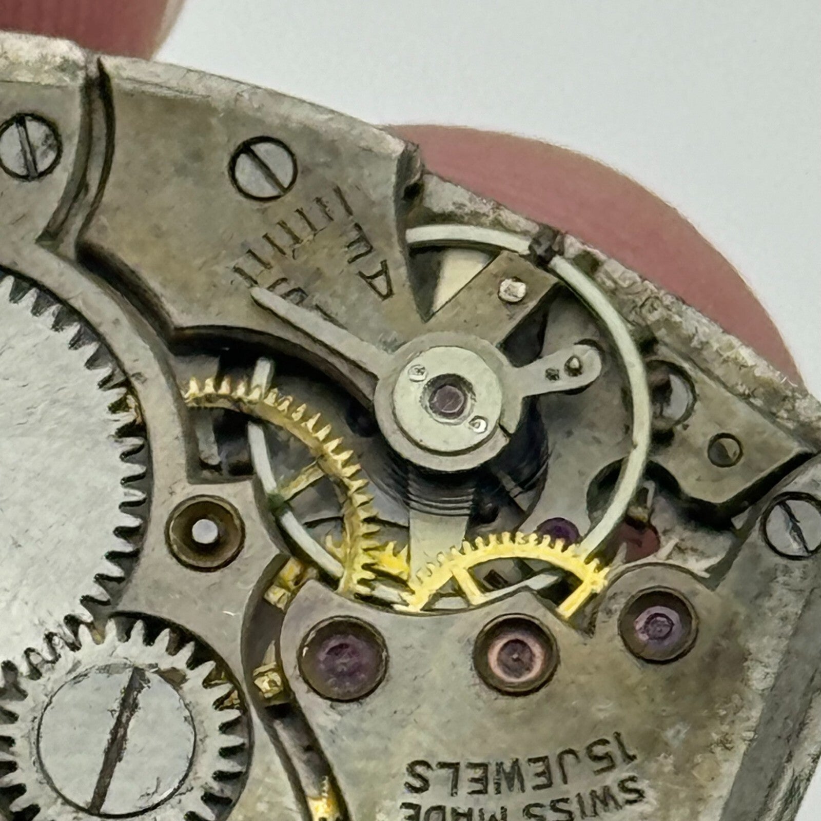 20mm Running Record RWT Tank Watch Movement Manual Wind 15 Jewels Swiss PARTS