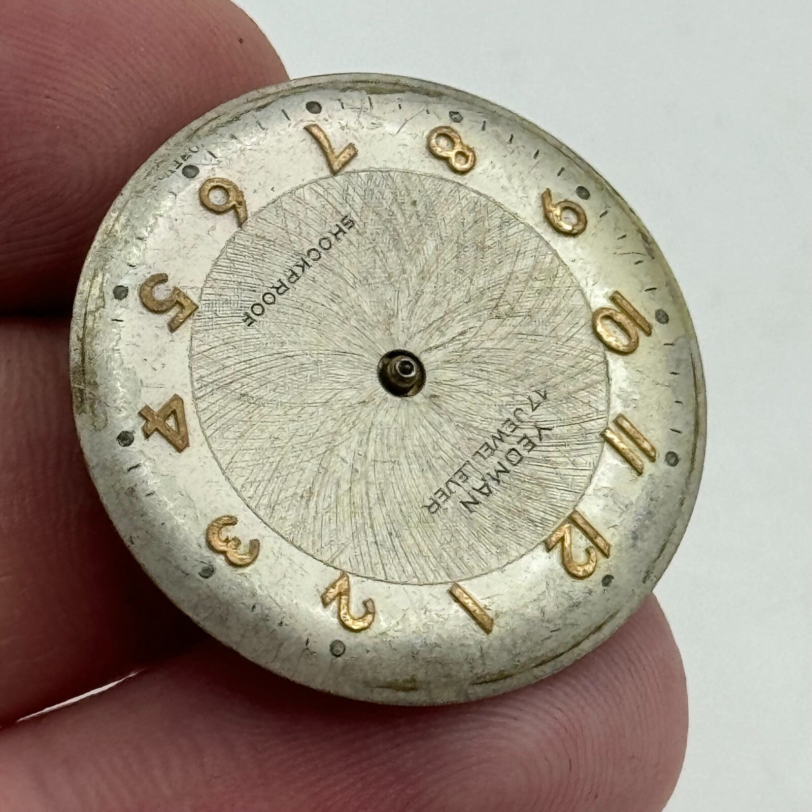 25.8mm Yeoman Mens HB Hermann Becker 1161 Manual Wind Watch Movement PARTS SPARE