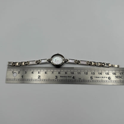 Limit Ladies Quartz Watch Pink MOP Dial Silver Tone Bracelet Working 19mm