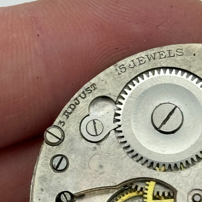 41.5mm Antique Grosvenor Open Face Sub Seconds Swiss Pocket Watch Movement PARTS