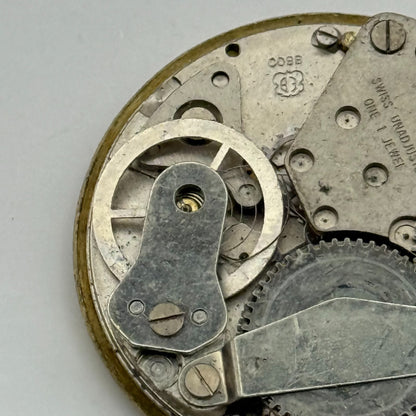 EB 8800 Watch Movement Tara Date Manual Wind Vintage Swiss Parts Repair 26.9mm