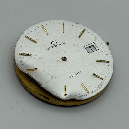 ETA 555.115 Quartz Watch Movement Garrard Date Vintage Swiss Parts Repair 31.5mm