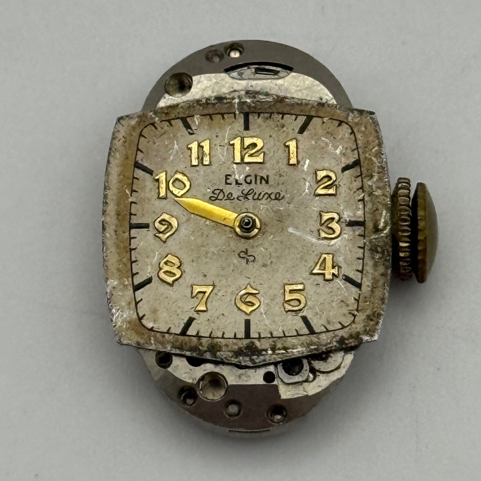 Elgin Grade 620 Watch Movement De Luxe Sweep Seconds 1951 21/0s American Parts