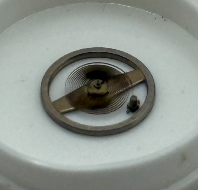 BRAC 2021 Balance Wheel Complete And Spring 5¼’’’ 69 M Watch Movement Parts NOS