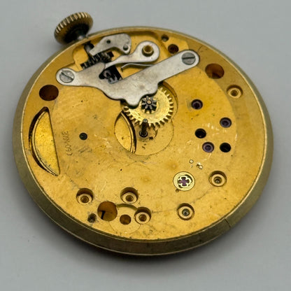 Smiths De Luxe 44 15 Jewels Watch Movement Manual Wind Vintage Parts 29.1mm