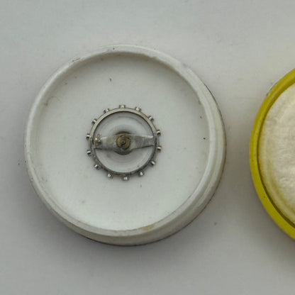 BRAC 2061 Balance Wheel Complete And Spring 7 3/4''' Watch Movement Parts NOS