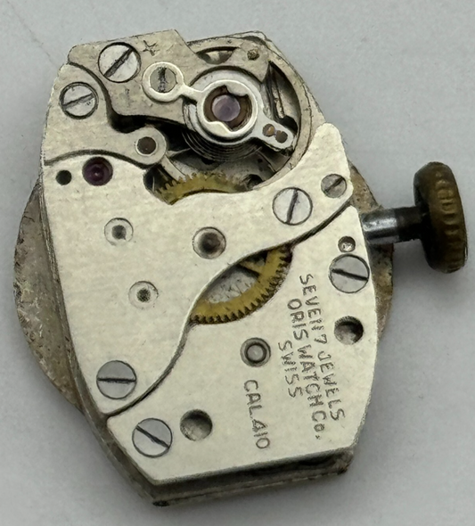 12.9mm Ladies Oris Cal 410 Manual Wind Watch Movement Swiss Vintage PARTS SPARES