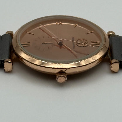 Working Daisy Fuentes Sub Seconds Ladies 33mm Quartz Watch DF145RGGY New Battery