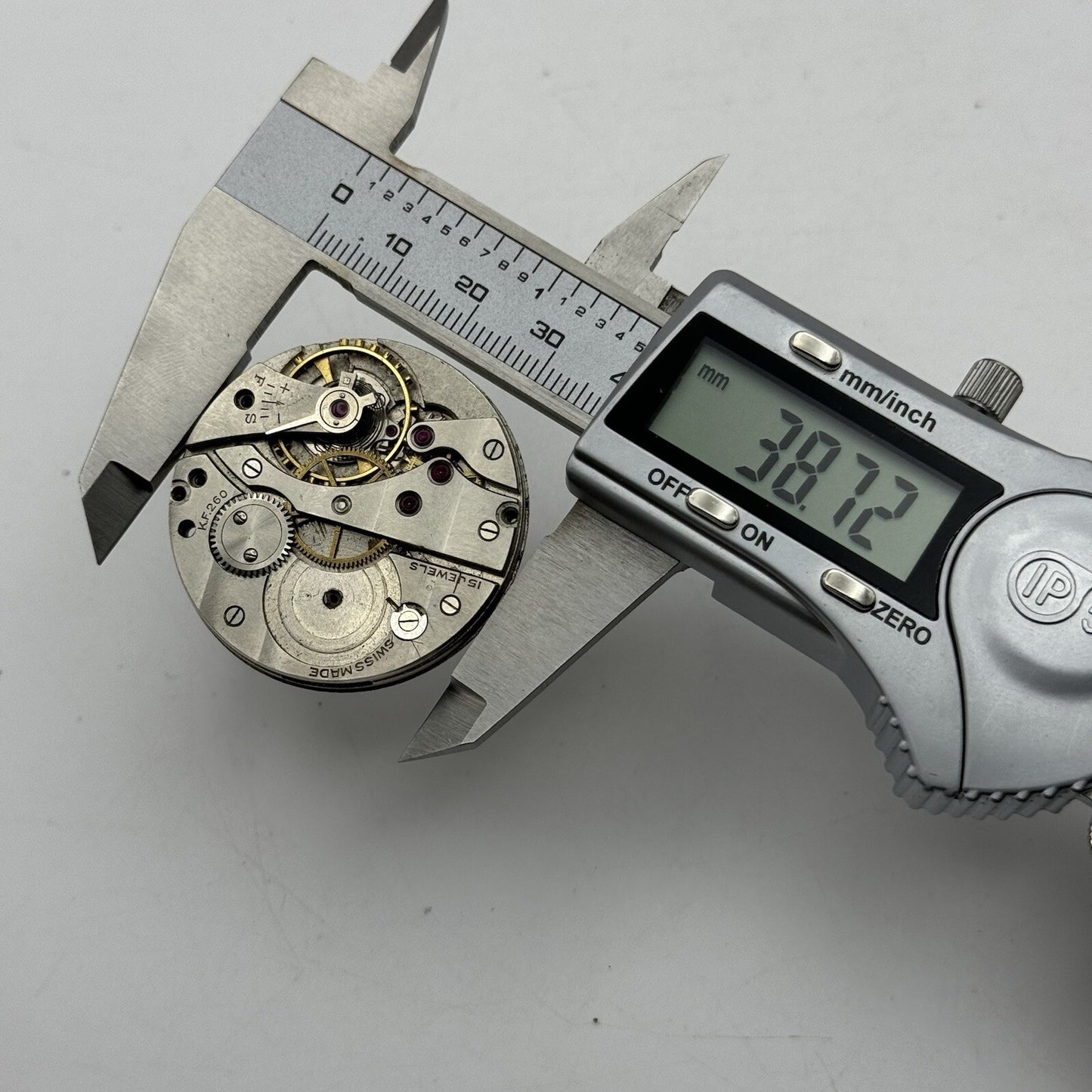 38.7mm Certina Kurth Freres KF 260 Pocket Watch Movement FOR PARTS Repair