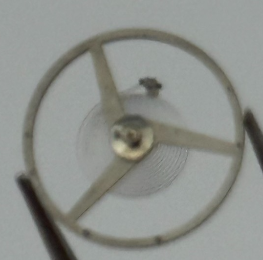 Peseux 320 Balance Wheel Complete And Spring  1076 M Watch Movement Parts 