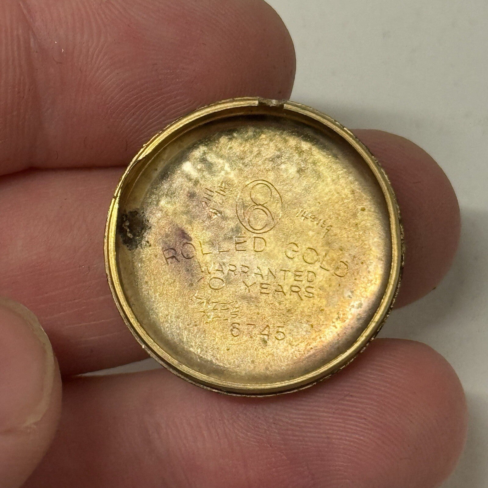 25mm Ladies SMALL Art Deco Gold Plated Sub Seconds Old Watch TO RESTORE