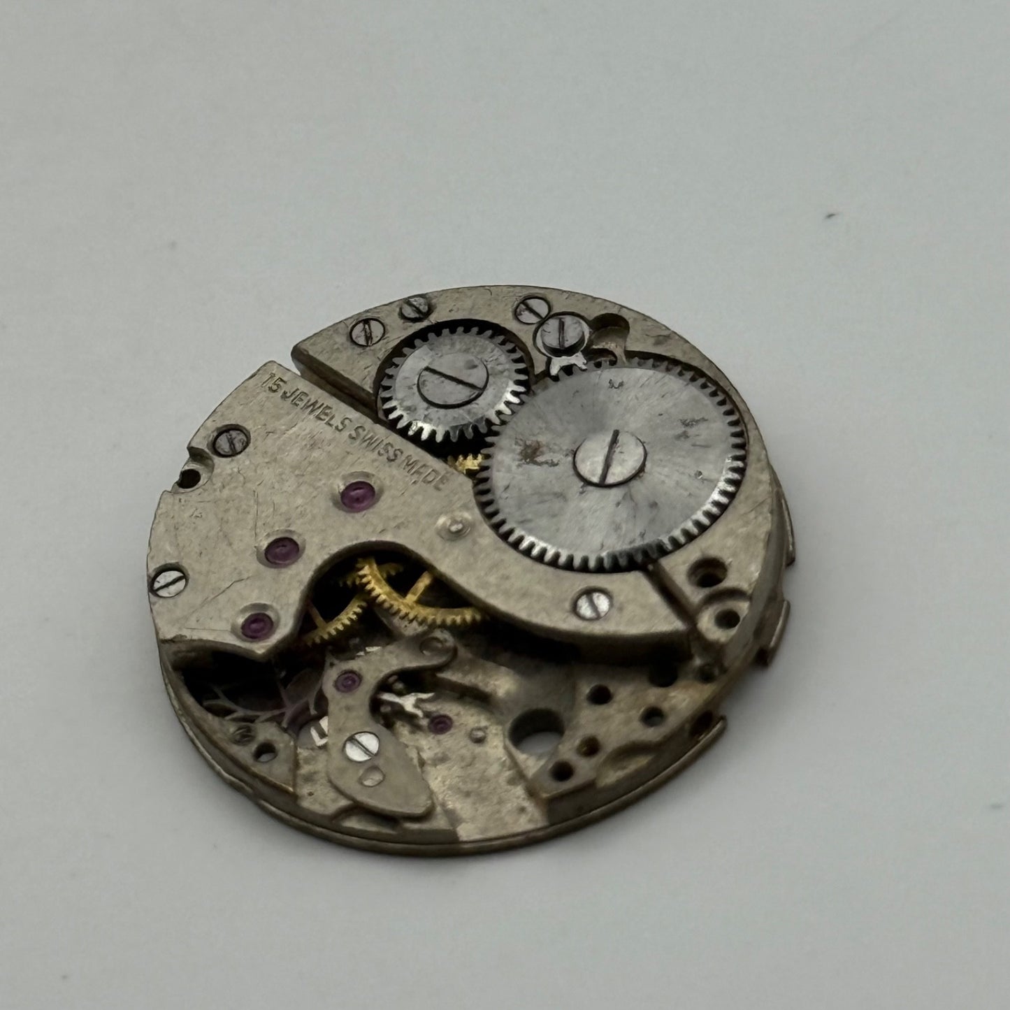 Arogno A151 Watch Movement Manual Wind Vintage Incomplete Parts Repair 23.6mm