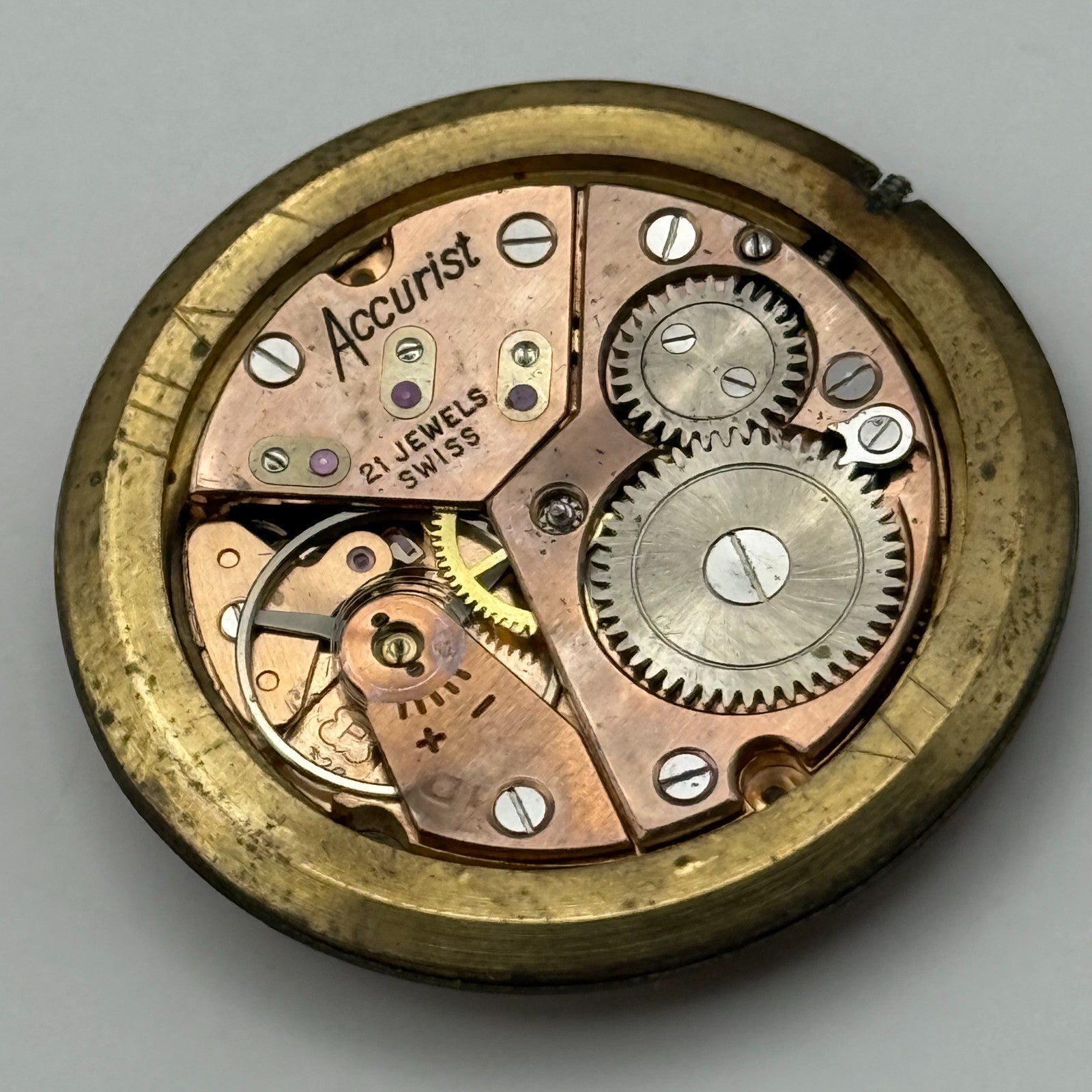 Peseux 320 Watch Movement Accurist Manual Wind Vintage Swiss Parts Repair 31.1mm