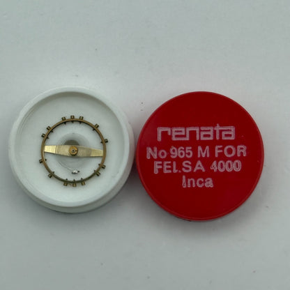 Felsa 4000 Balance Wheel Complete And Spring Inca 965 M Watch Movement Parts NOS
