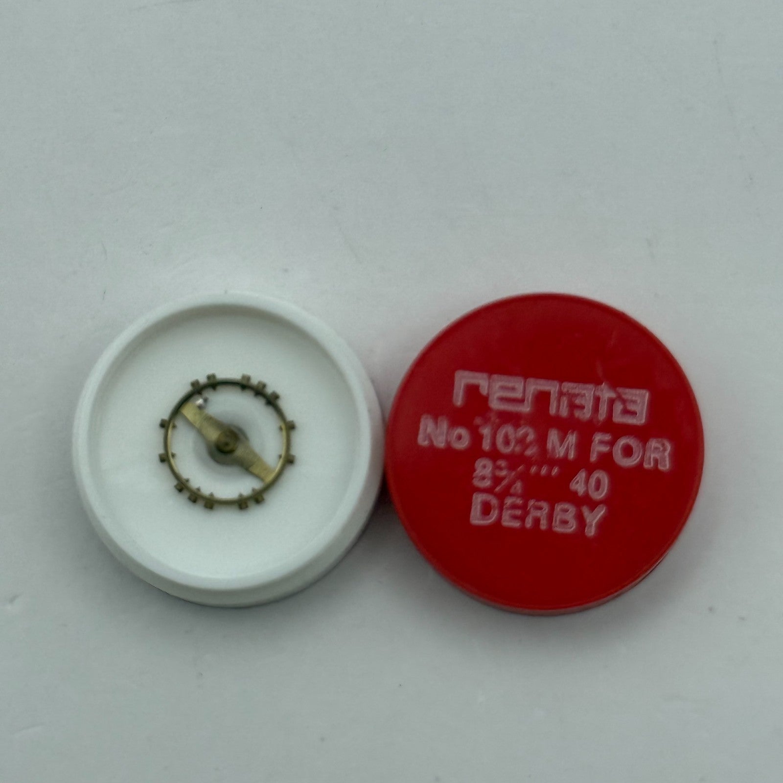 Derby 40 Balance Wheel Complete And Spring  8¾’’’ 102 M Watch Movement Parts NOS