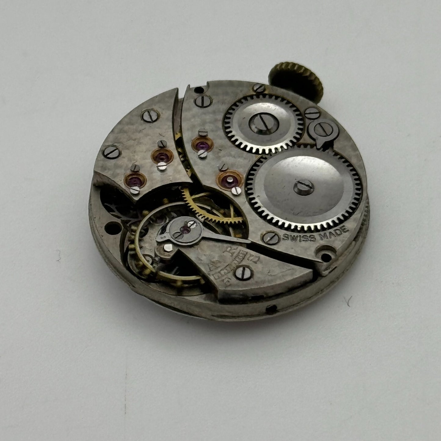 23.6mm Running Unidentified High Grade Trench Watch Movement Manual Wind PARTS