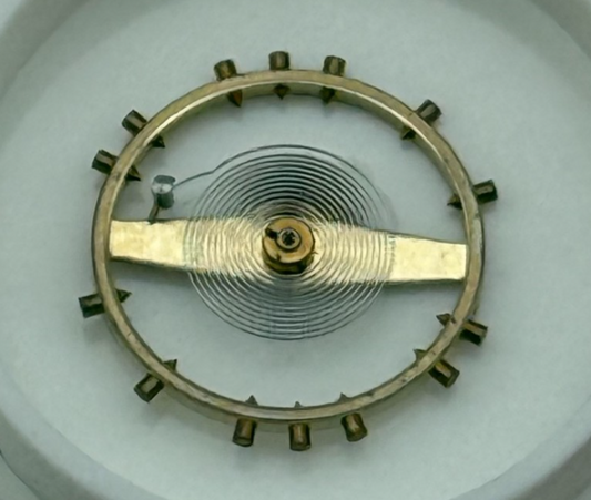 Peseux 320 330 Balance Wheel Complete And Spring 454 M Watch Movement Parts NOS