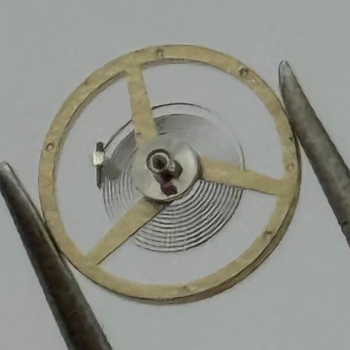 AS 1977-2 Balance Wheel Complete And Spring  1831 M Watch Movement Parts NOS