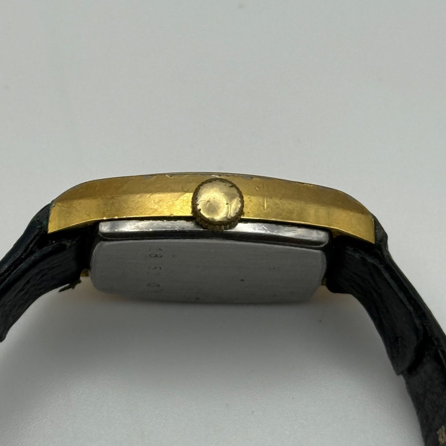 17mm Vintage Rotary Blue Bullseye Dial Swiss Manual Wind Watch PARTS / REPAIR