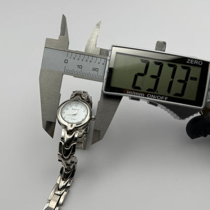 Henley Ladies Quartz Watch White Dial Silver Tone Bracelet Japan Working 21mm