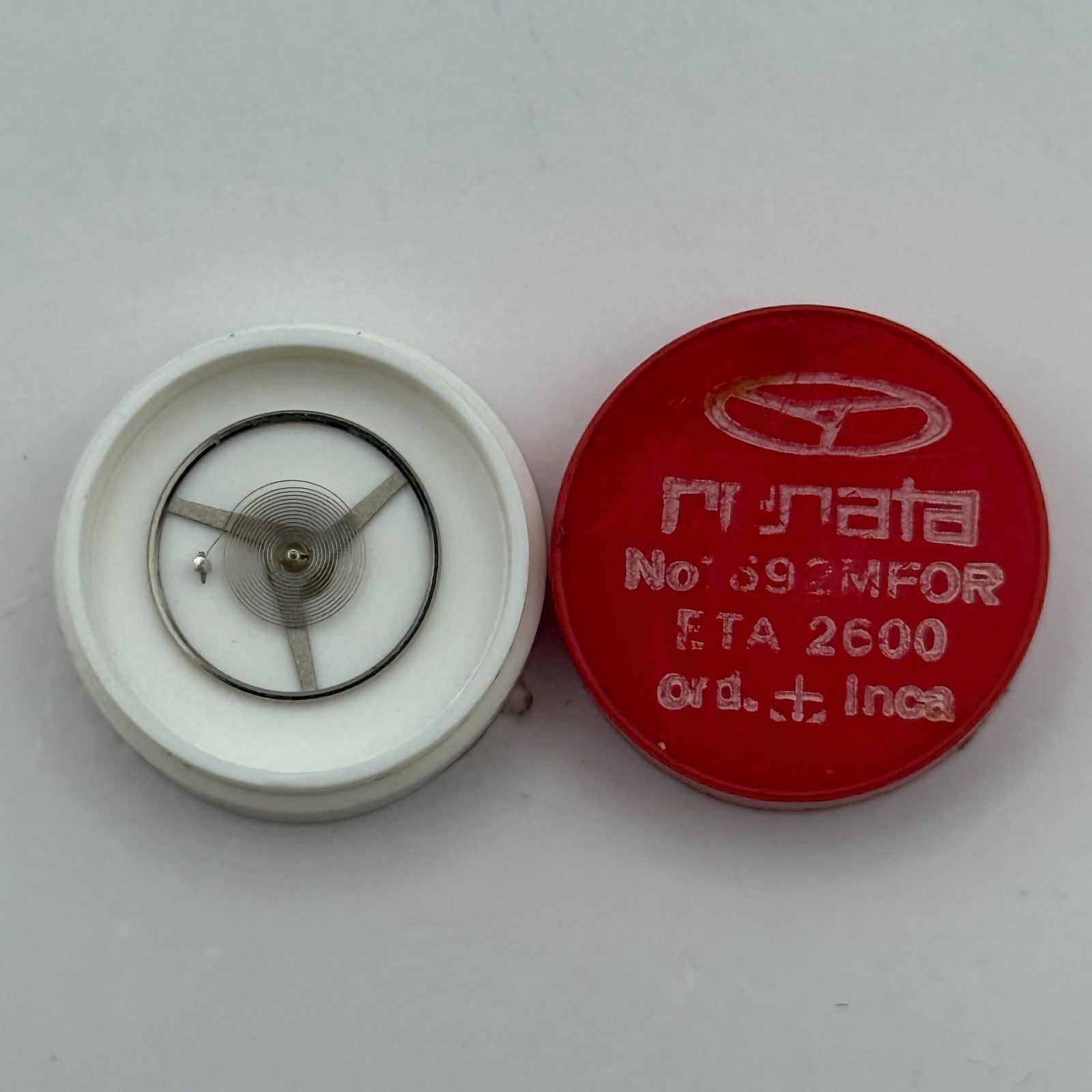 ETA 2600 Balance Wheel Complete And Spring Ord + Inca Watch Movement Parts 