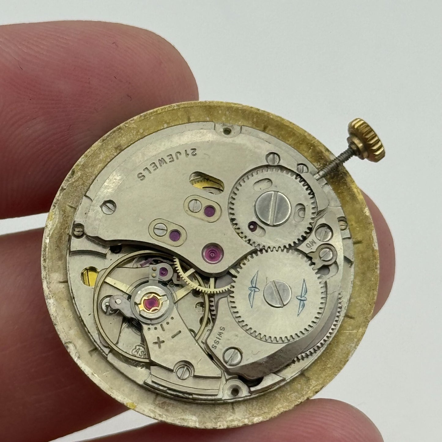 26mm Men's Rotary AS 1746 1747 Manual Wind Watch Movement Swiss Made PARTS