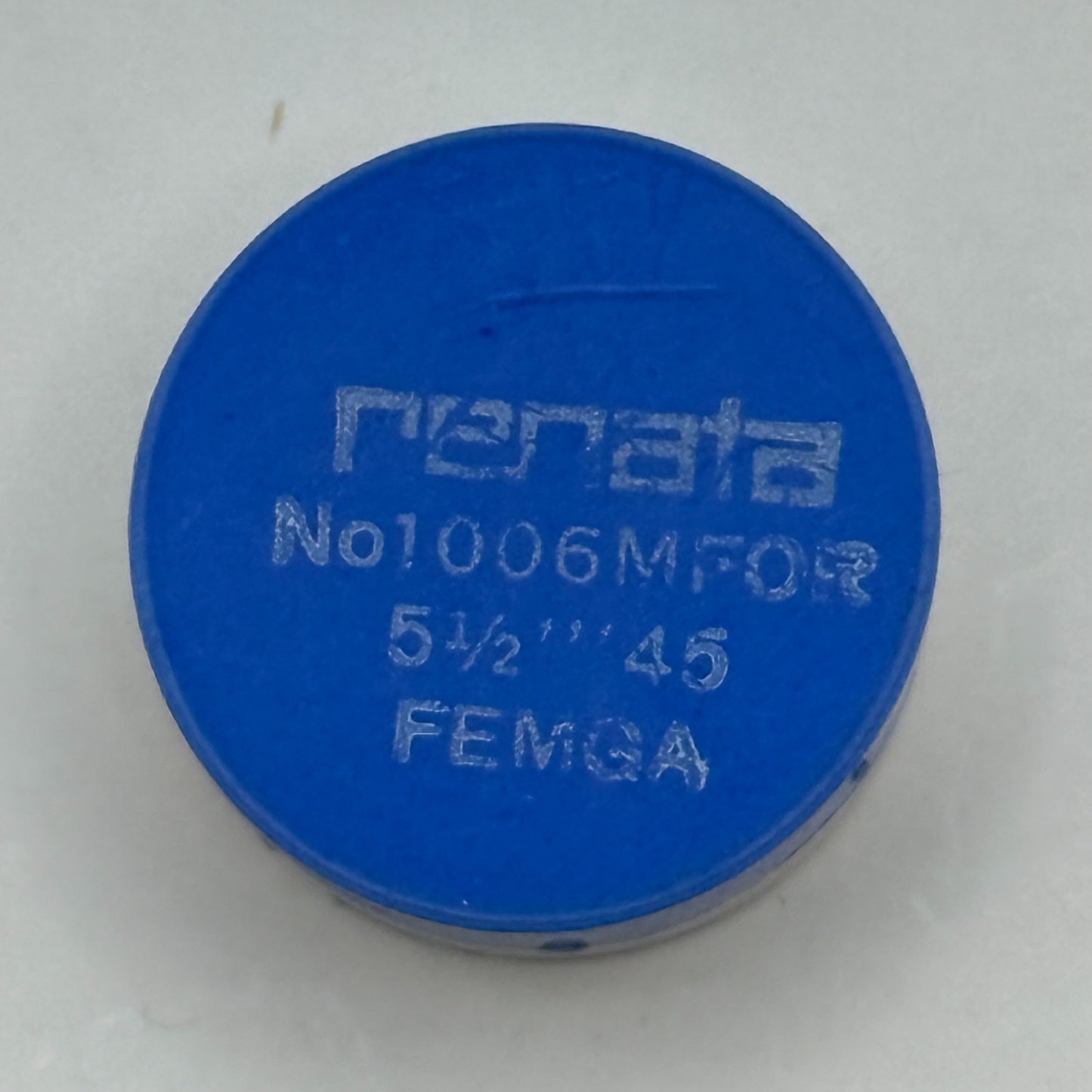 Femga 45 Balance Wheel Complete And Spring 5 1/2''' 1006 M Watch Movement Parts 