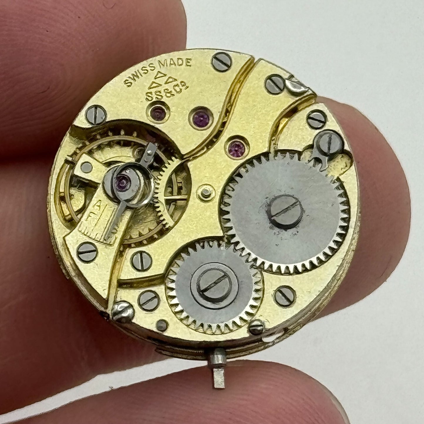 22.6mm High Grade Stauffer S S & Co 253 Swiss Watch Movement Vintage PARTS SPARE