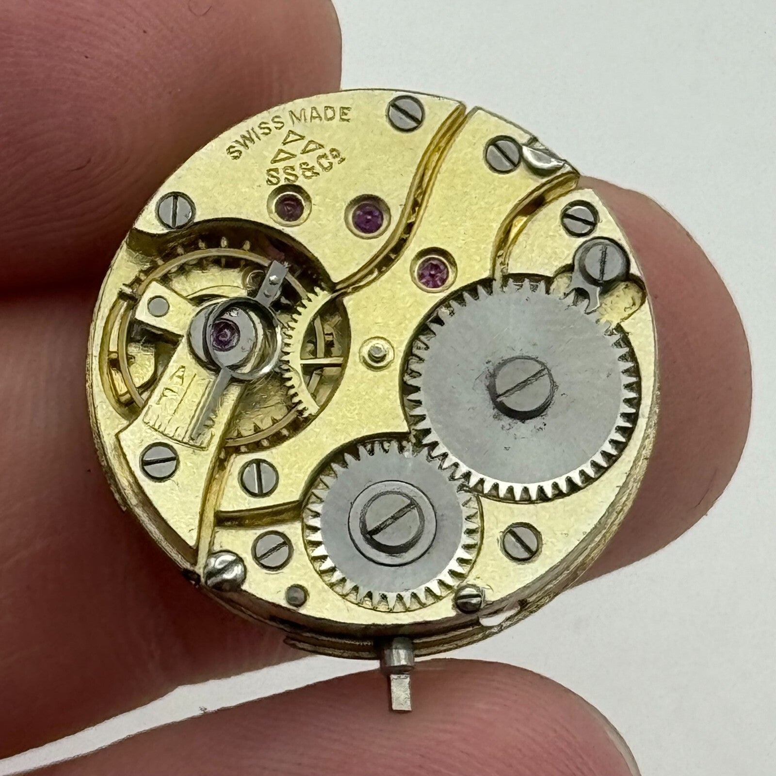 22.6mm High Grade Stauffer S S & Co 253 Swiss Watch Movement Vintage PARTS SPARE