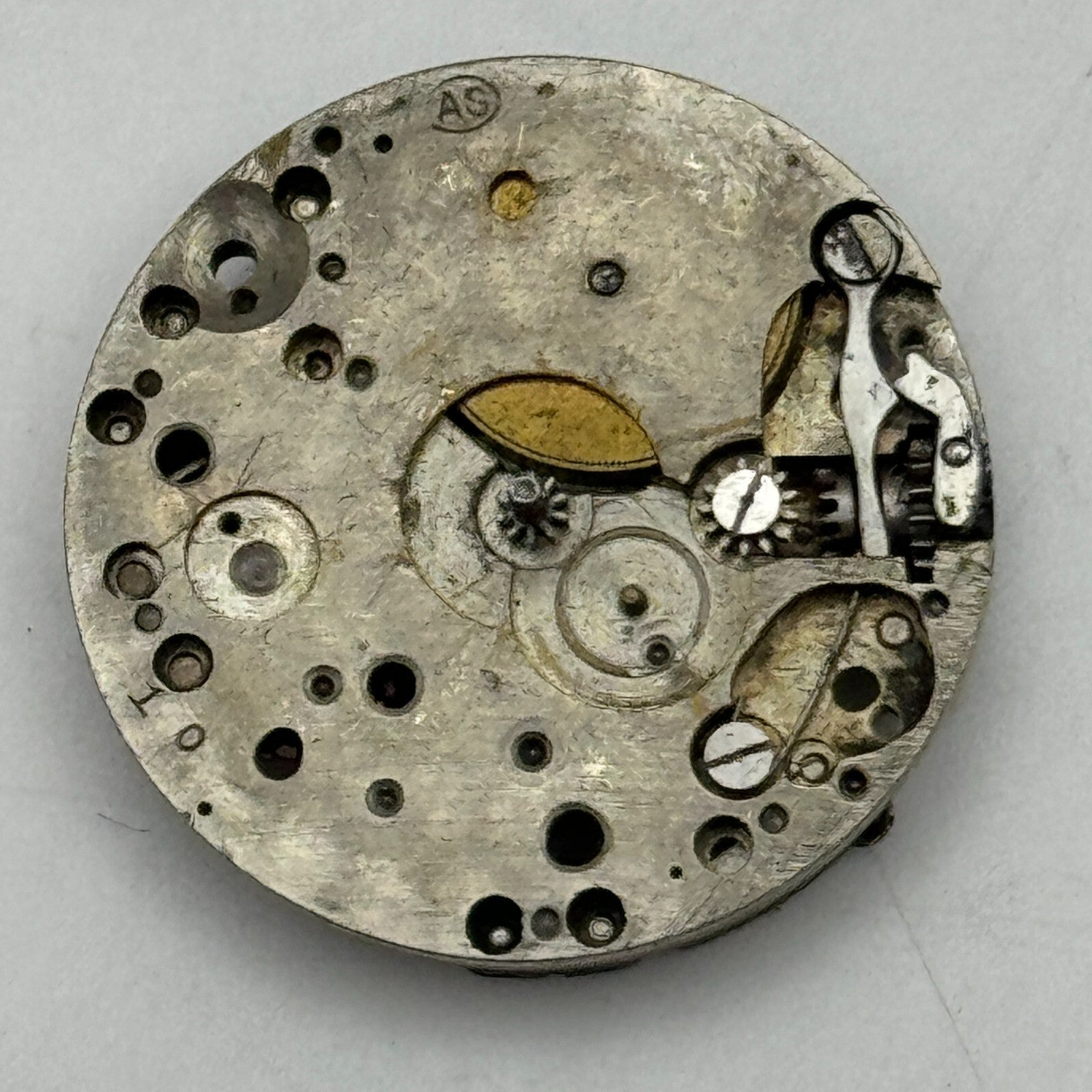 23.6mm AS A Schild Swiss Manual Wind Watch Movement Vintage PARTS SPARES