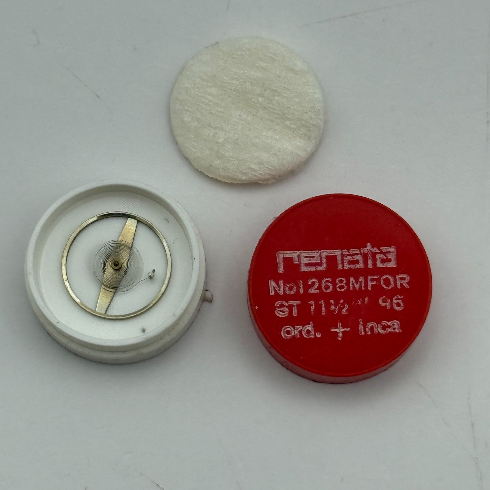 ST 96 Balance Wheel Complete And Spring 11 1/2''' 1268 M Watch Movement Parts