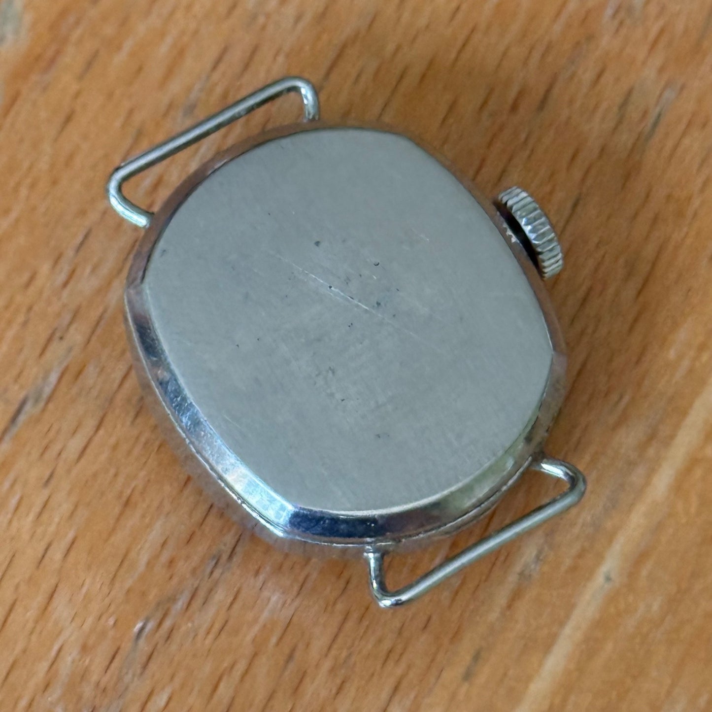 23mm Vintage Westclox Made In Uk Silver Tone Manual Wind Watch PARTS / REPAIR