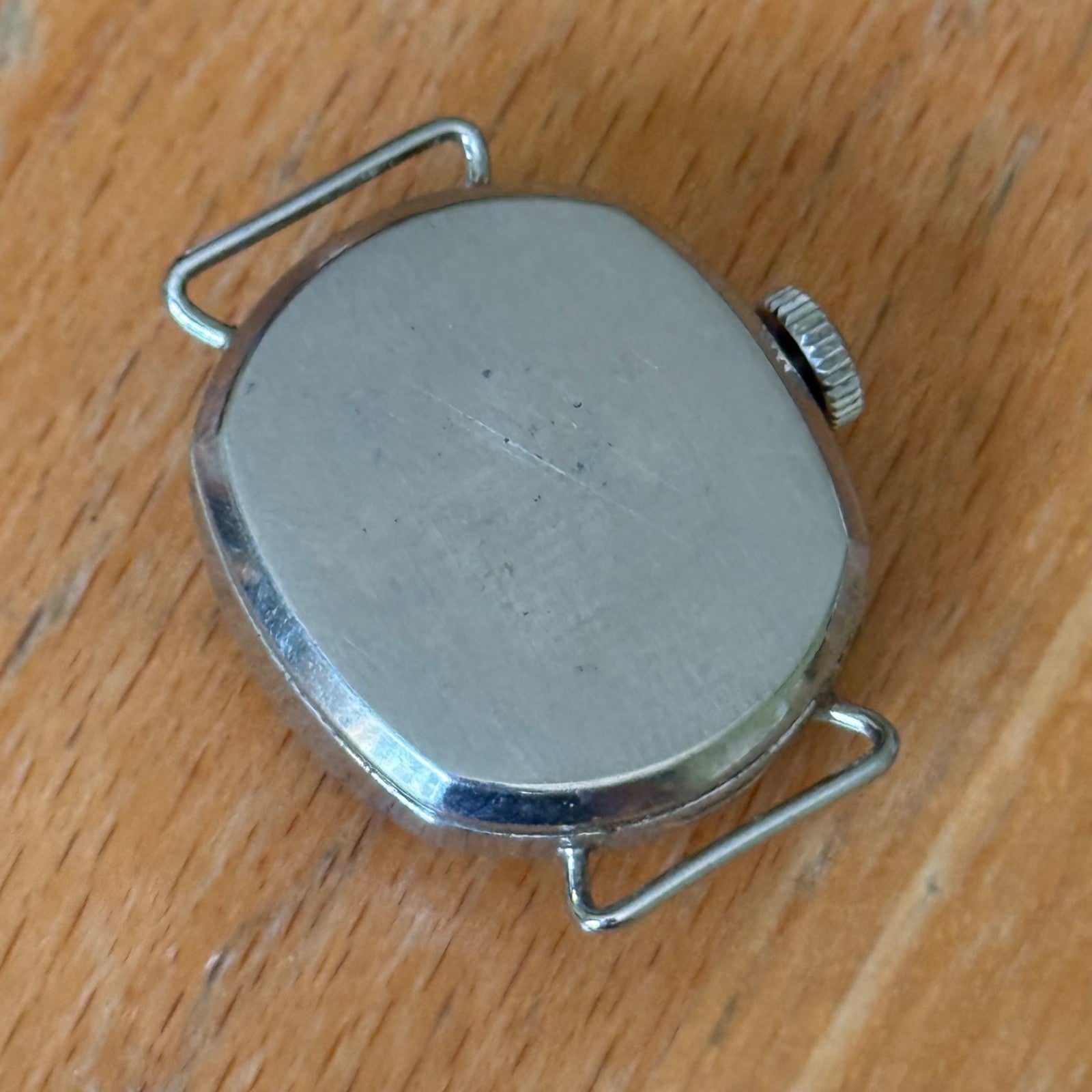 23mm Vintage Westclox Made In Uk Silver Tone Manual Wind Watch PARTS / REPAIR