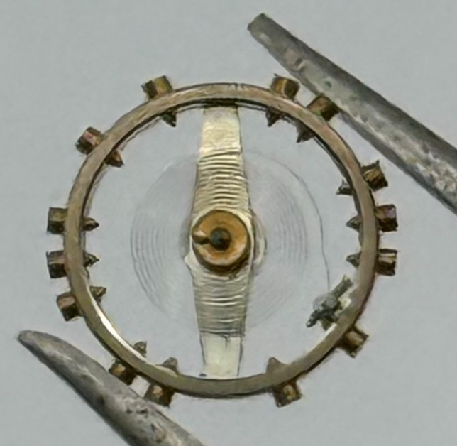 FEF 430 6600 Balance Wheel Complete And Spring 943 M Watch Movement Parts NOS