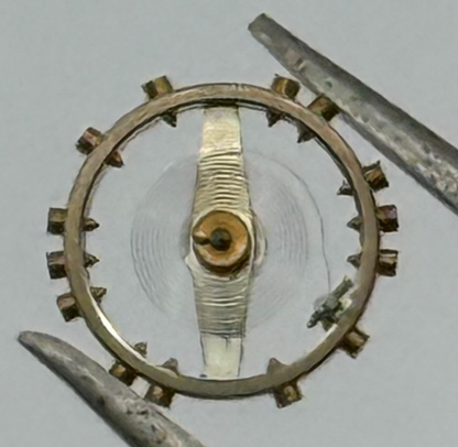 FEF 430 6600 Balance Wheel Complete And Spring 943 M Watch Movement Parts NOS