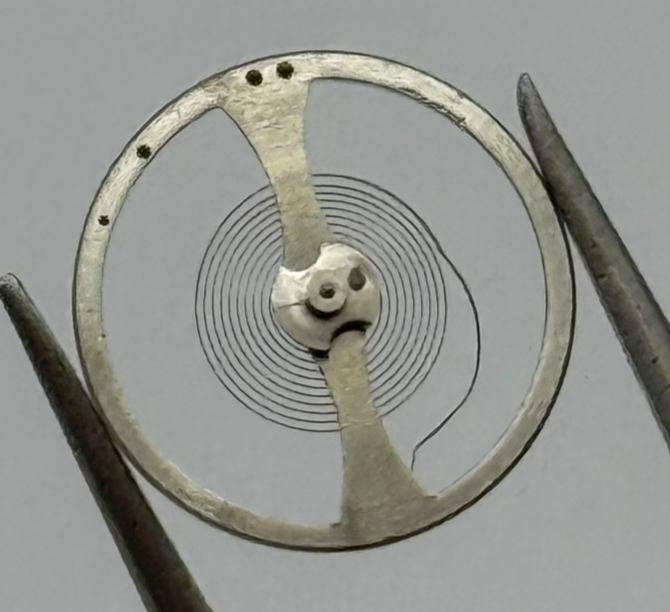 Oris 461 Balance Wheel Complete And Spring  10½’’’ 381 Watch Movement Parts 