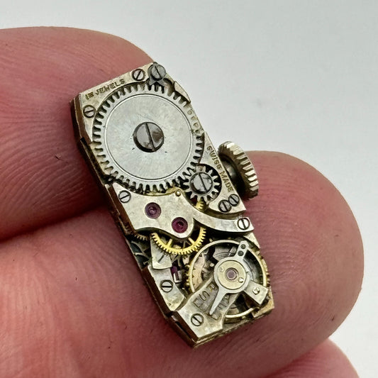 9mm Ladies Running FHF 59 Manual Wind 15 Jewels Watch Movement PARTS SPARES