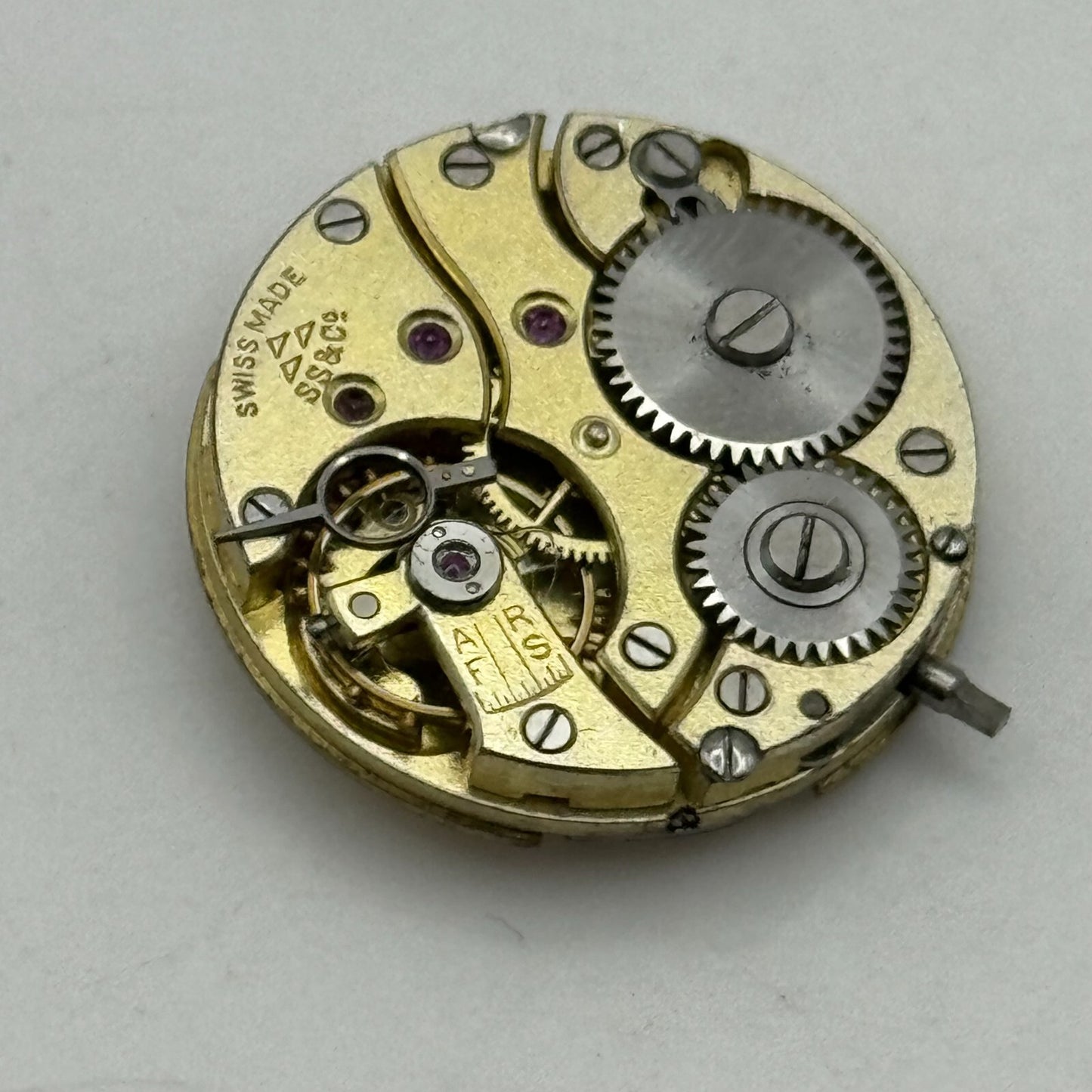 22.6mm High Grade Stauffer S S & Co 253 Swiss Watch Movement Vintage PARTS SPARE