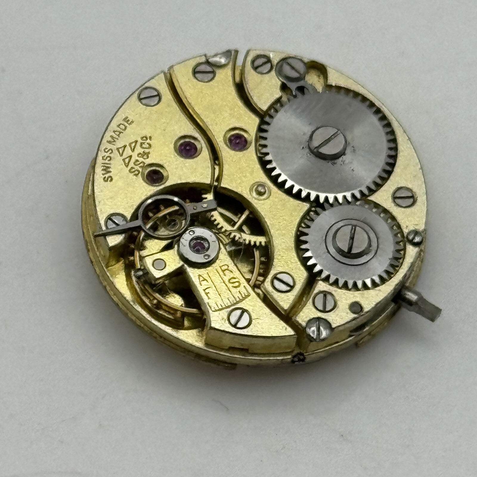 22.6mm High Grade Stauffer S S & Co 253 Swiss Watch Movement Vintage PARTS SPARE
