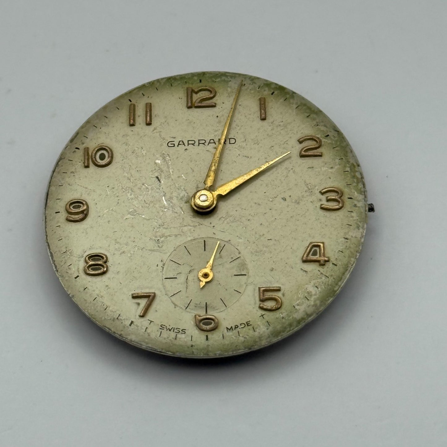 ETA 1120 Watch Movement Garrard Manual Wind Vintage Swiss Parts Repair 26.6mm