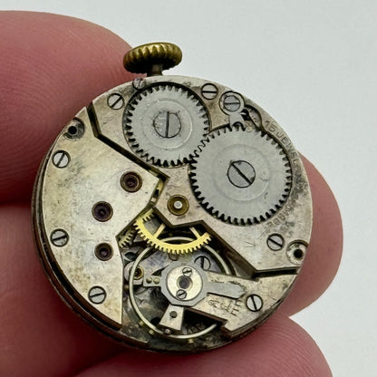 23.6mm Unidentified Balance Intact Trench Watch Movement Manual Wind Swiss PARTS