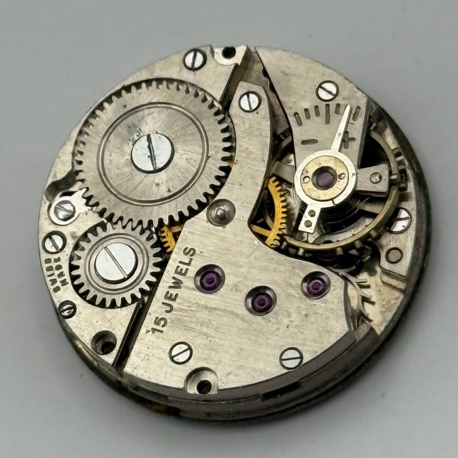 AS 1002 984 Watch Movement Minster Manual Wind Vintage Swiss Parts Repair 24mm
