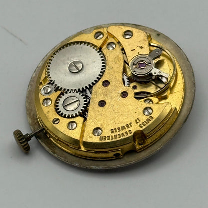FHF ST 96 Pointer Watch Movement Running Avia Manual Wind Vintage Parts 25.9mm