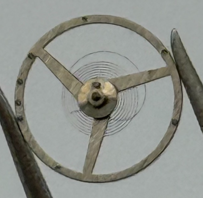 ETA 2485 Balance Wheel Complete And Spring 1379 M Watch Movement Parts 