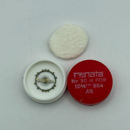 AS 984 Balance Wheel Complete And Spring  10½'''  30 M Watch Movement Parts NOS