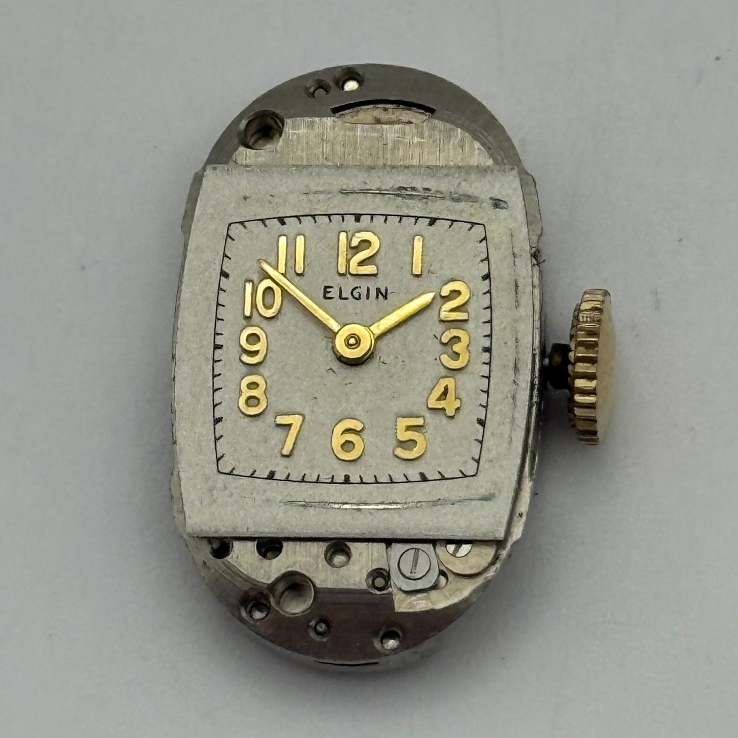 RUNNING 1945 Vintage 21/0s Elgin 541 Model 2 American Watch Movement FOR PARTS